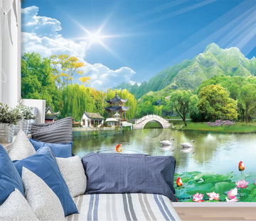 3D Clear Sky 1417 Wall Murals