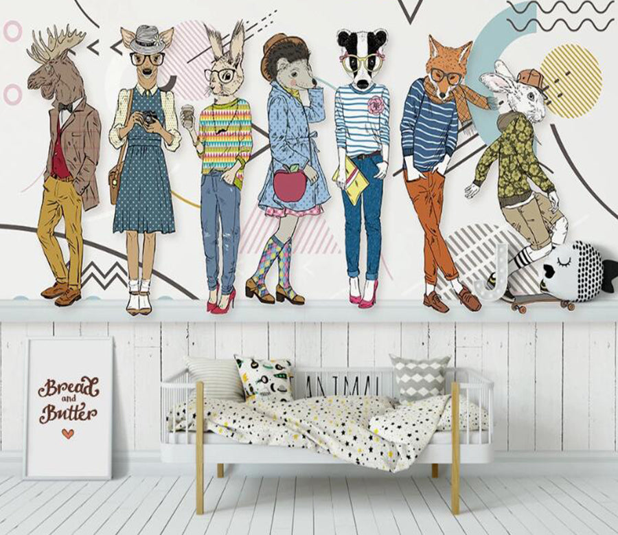 3D Animal Fashion 947 Wall Murals