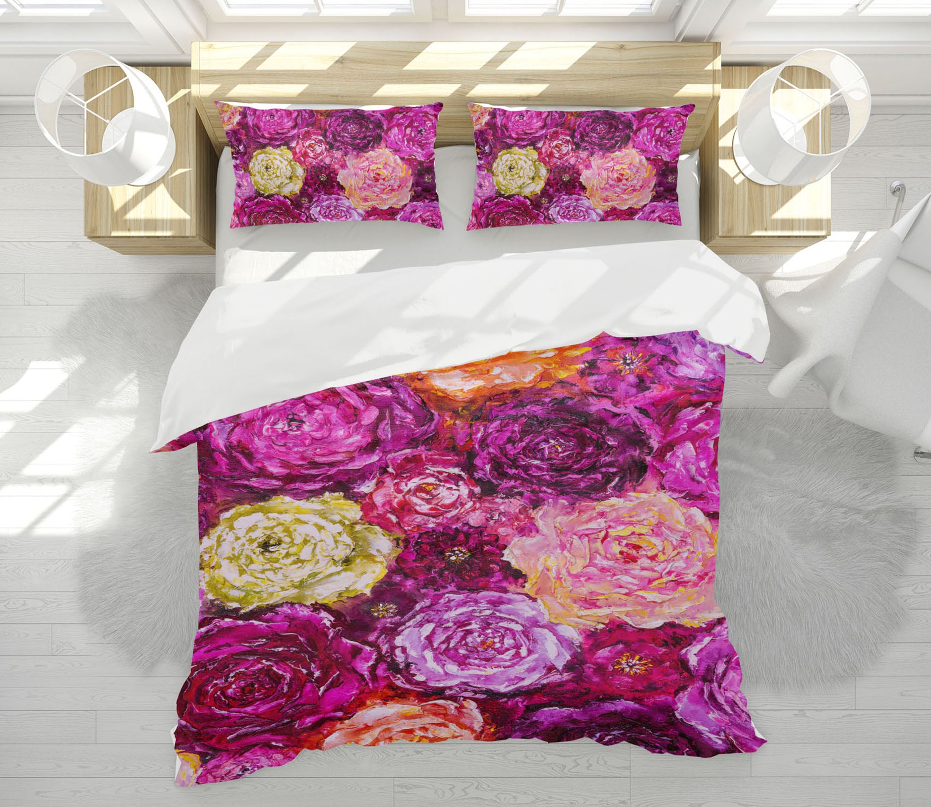 3D Bright Flowers 595 Skromova Marina Bedding Bed Pillowcases Quilt