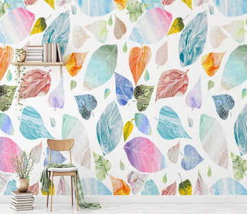 3D Colorful Texture Leaves 2040 Wall Murals