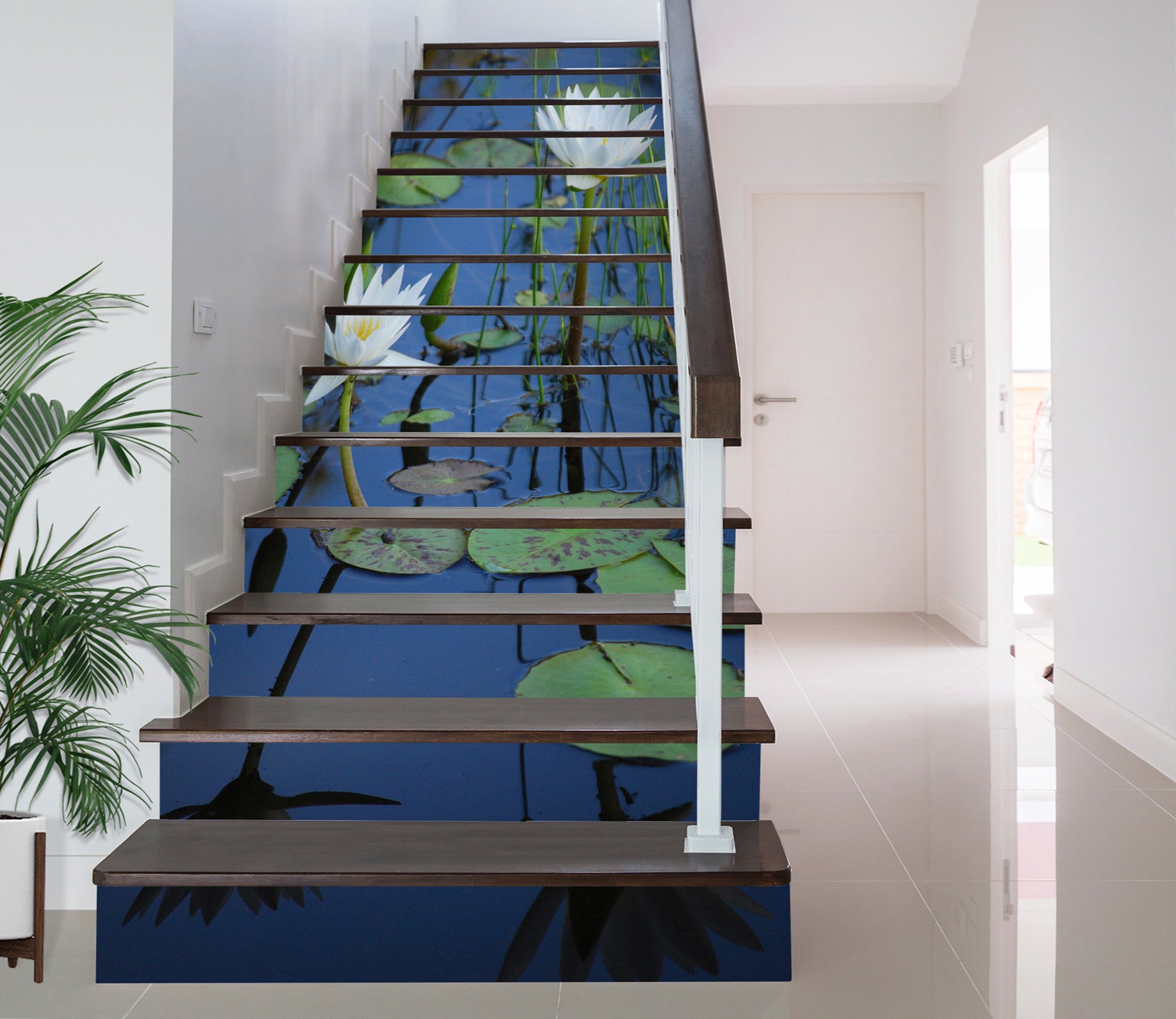 3D Bloom In The Early Morning 493 Stair Risers