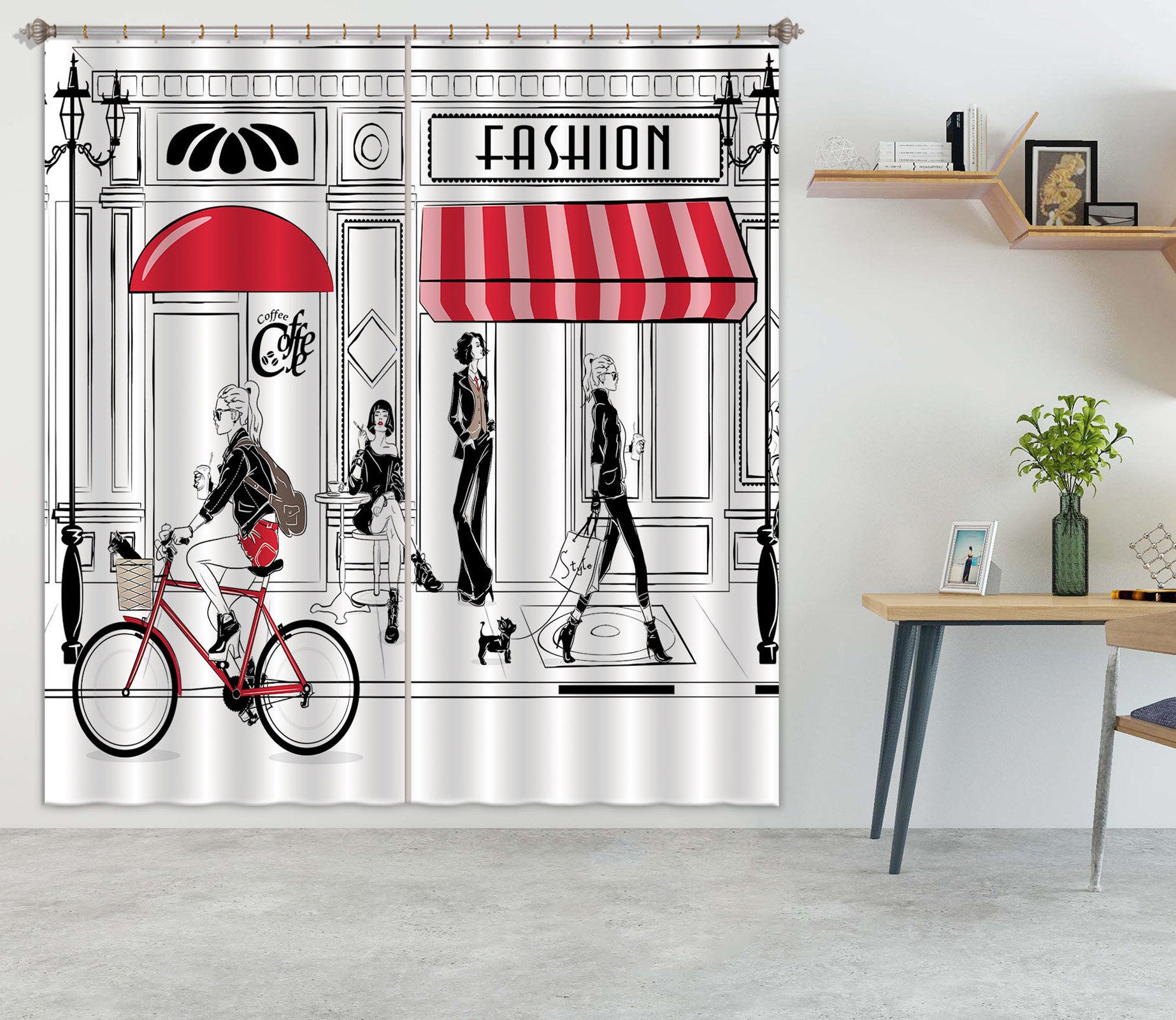 3D Shop Bike 061 Curtains Drapes