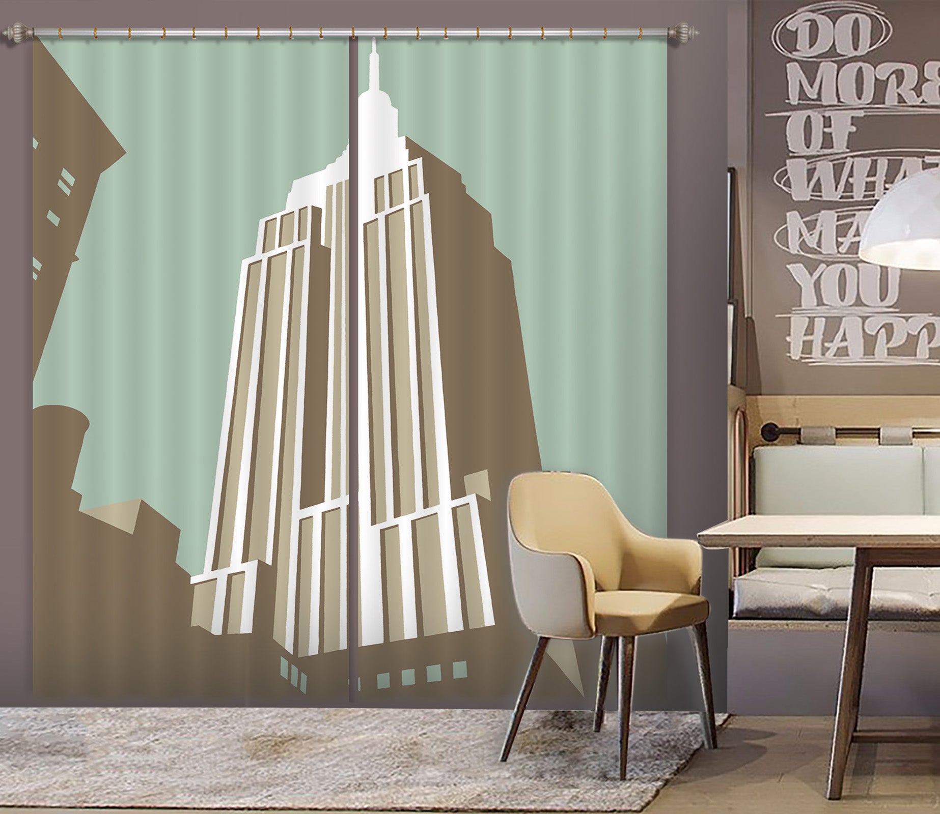 3D Manhattan 117 Steve Read Curtain Curtains Drapes