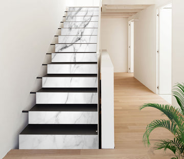 3D Simple White Texture 450 Stair Risers