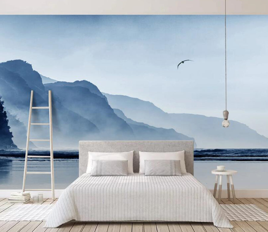 3D Misty Mountains 501 Wall Murals