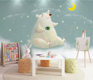 3D Polar Bear WC10 Wall Murals Wallpaper AJ Wallpaper 2 
