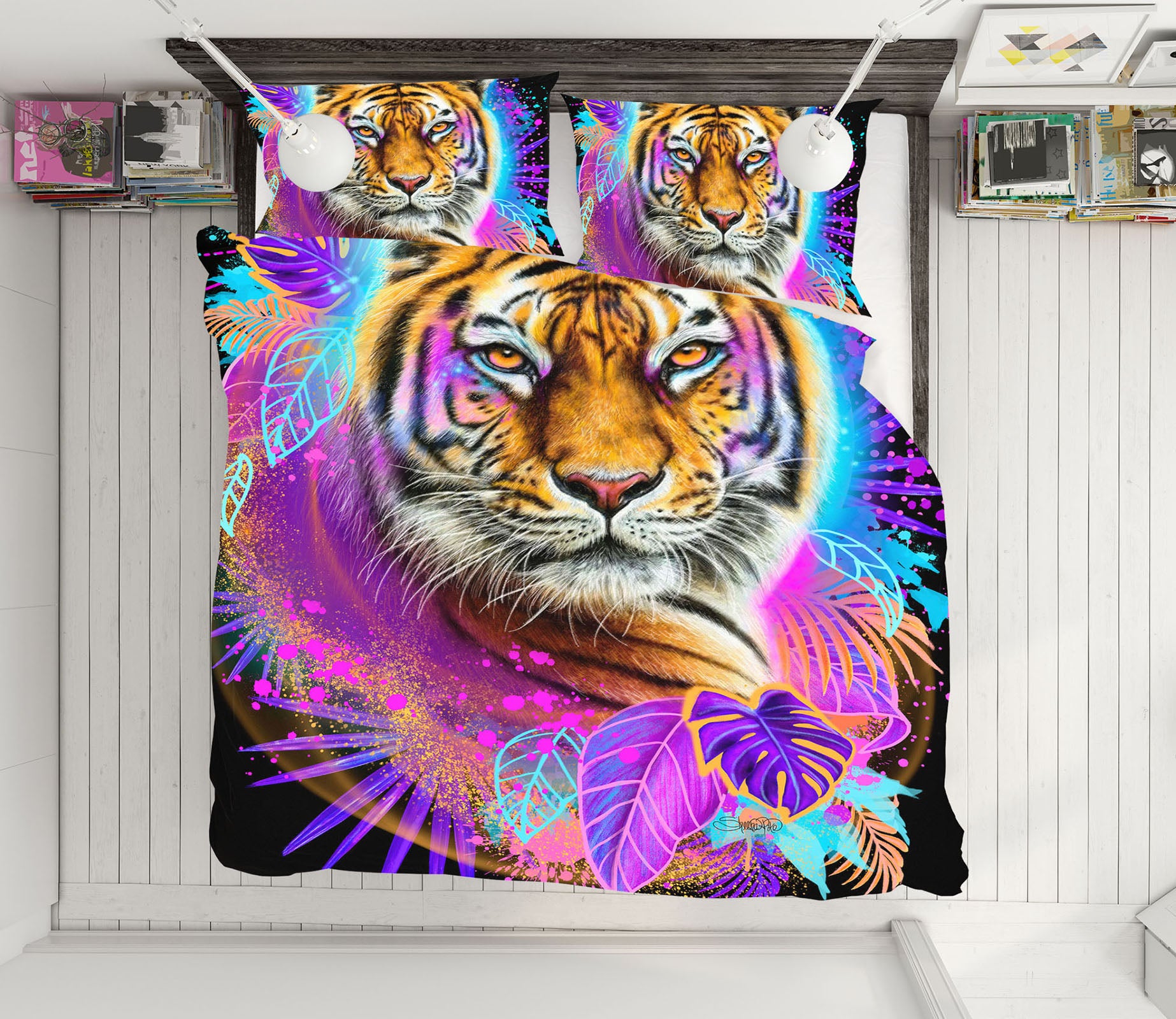 3D Watercolor Tiger 8622 Sheena Pike Bedding Bed Pillowcases Quilt Cover Duvet Cover