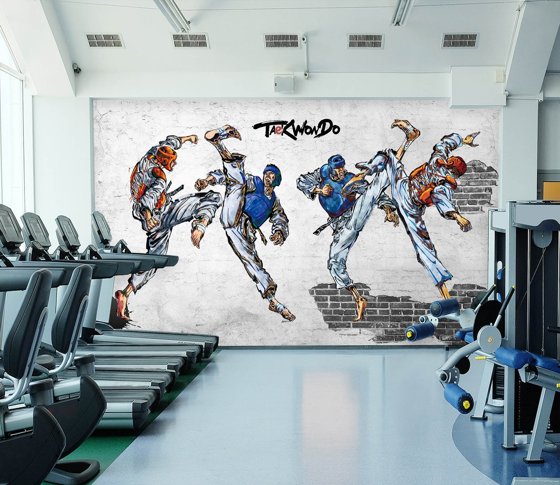 3D Fist Attack 039 Wall Murals