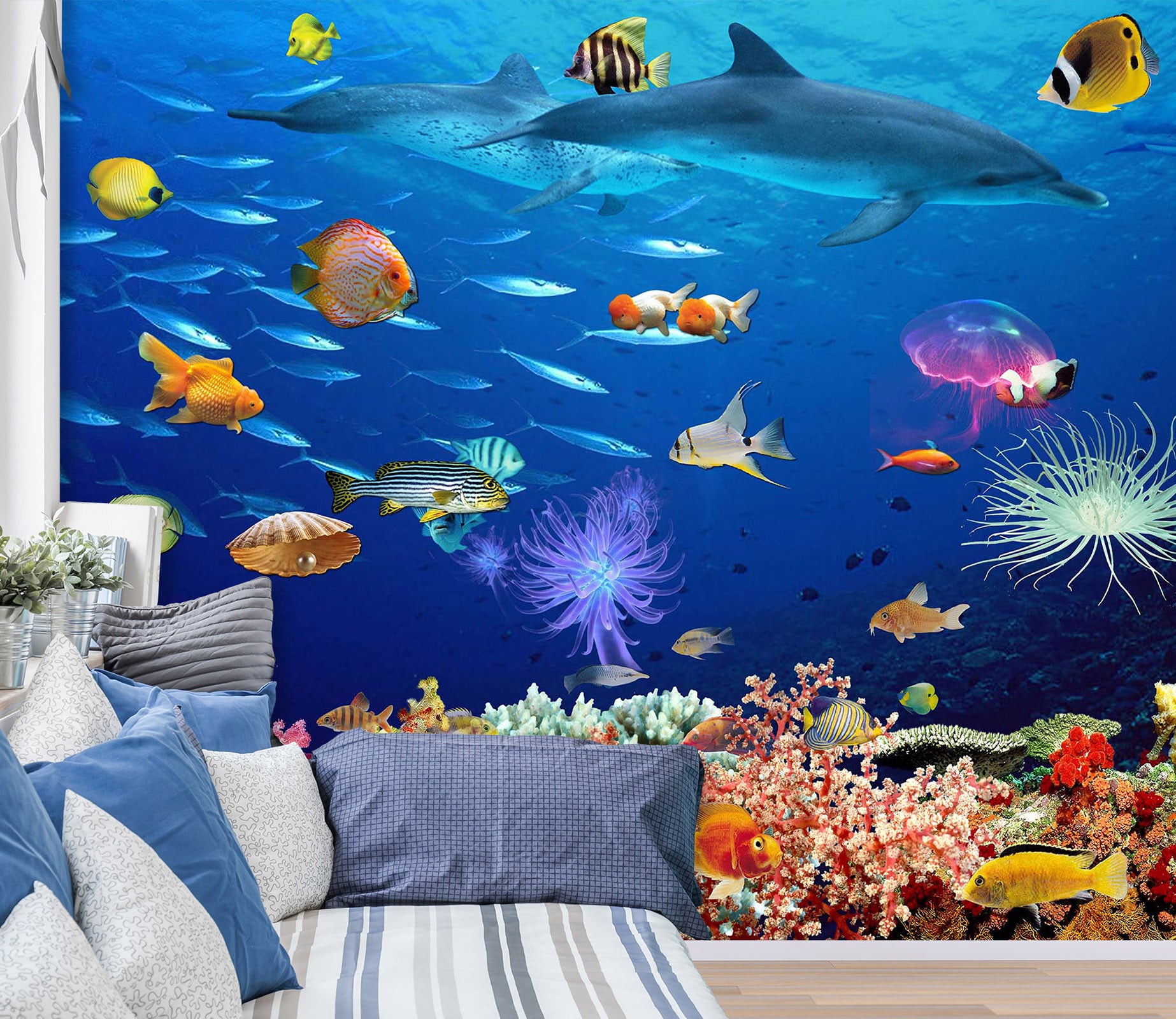 3D The Underwater World 1403 Wall Murals