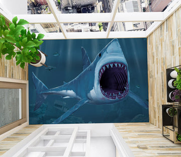 3D Shark 567 Vincent Floor Mural  Wallpaper Murals Self-Adhesive Removable Print Epoxy