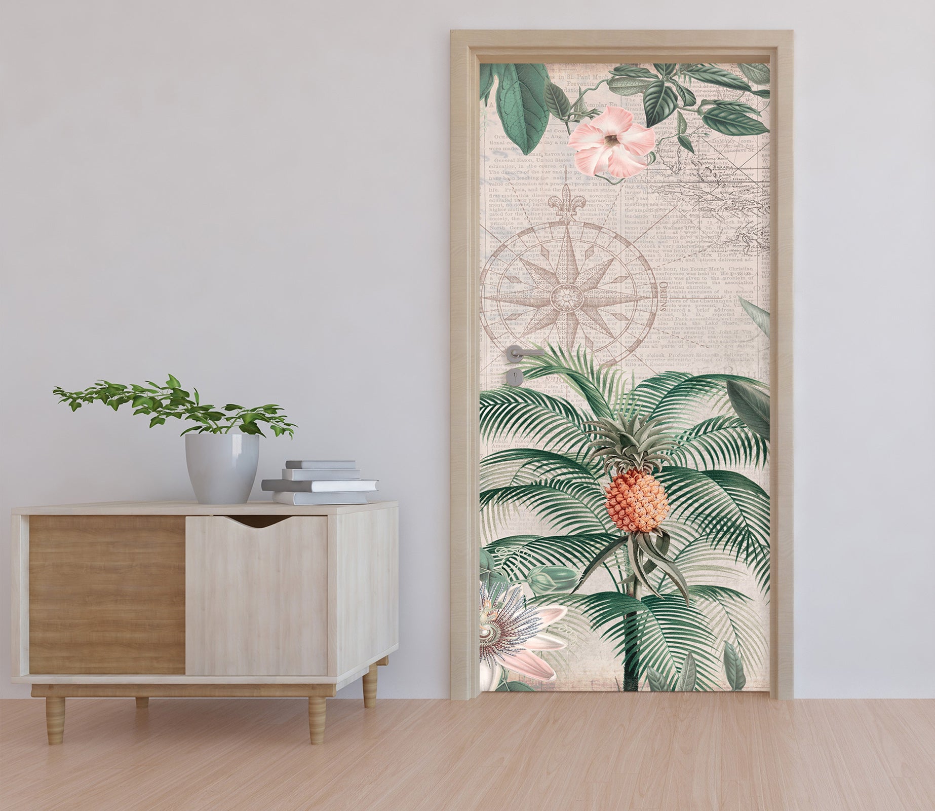 3D Pineapple Tree 11945 Andrea Haase Door Mural