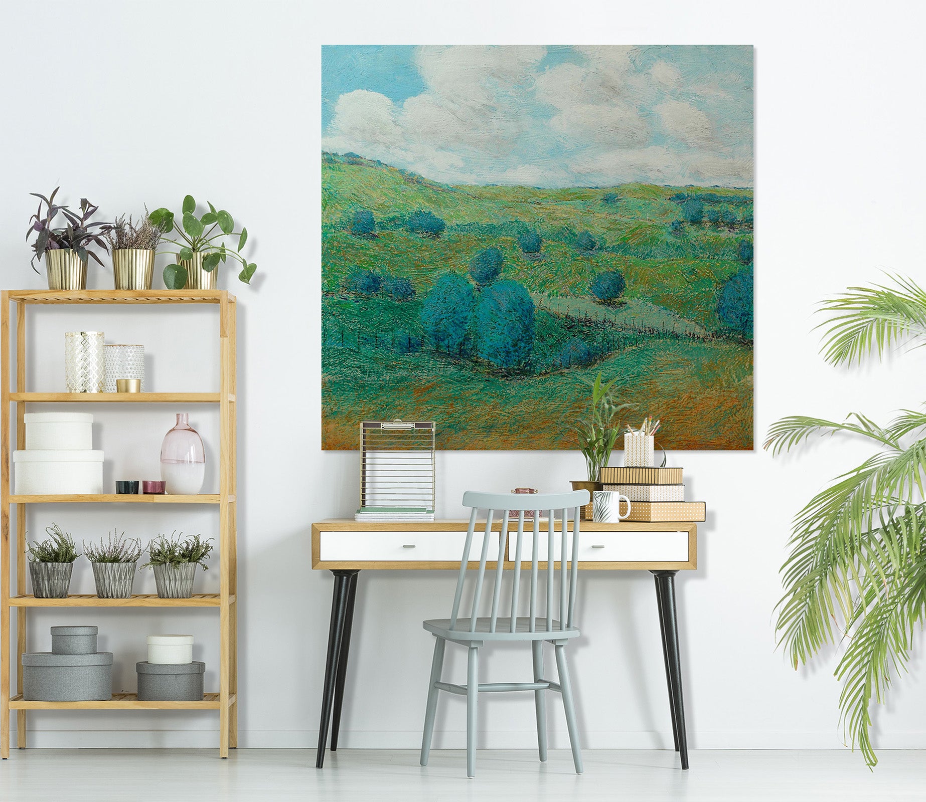 3D Hillside Tree 112 Allan P. Friedlander Wall Sticker