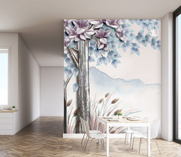 3D Painted Tree 1834 Wall Murals