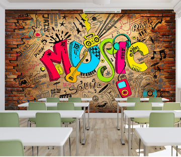3D Colored Letters 001 Wall Murals