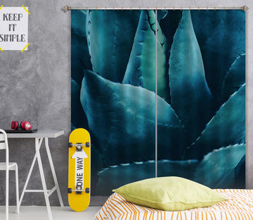 3D Green Aloe 041 Boris Draschoff Curtain Curtains Drapes