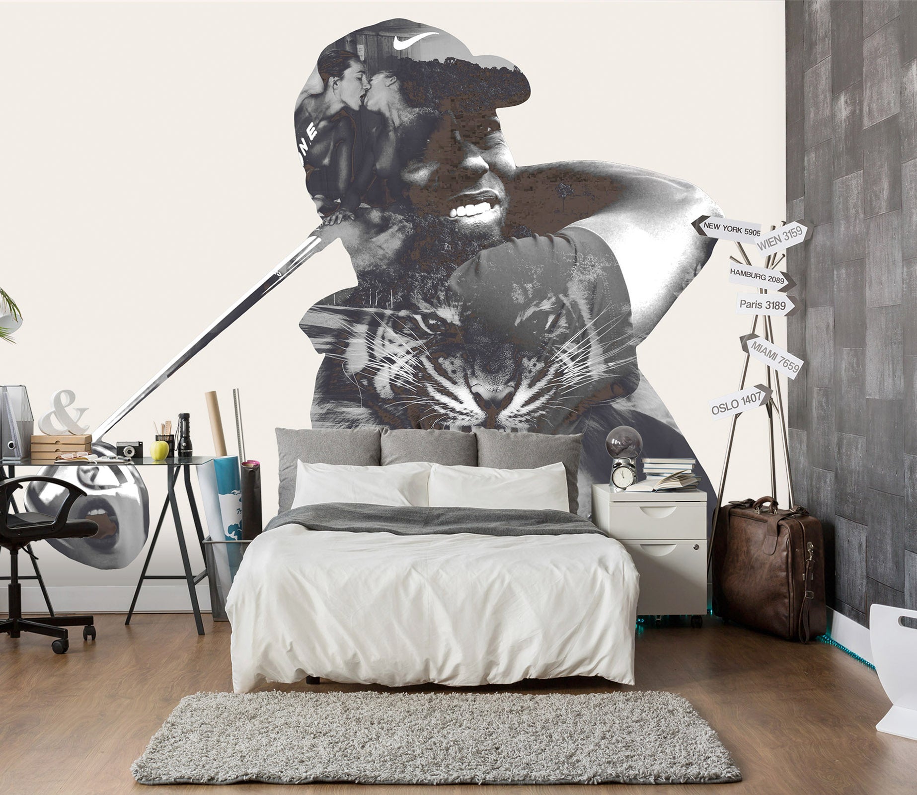 3D Tigerwoods 1417 Marco Cavazzana Wall Mural Wall Murals