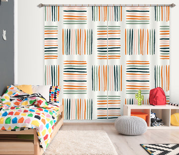 3D Colorful Lines Stripes 111109 Kashmira Jayaprakash Curtain Curtains Drapes