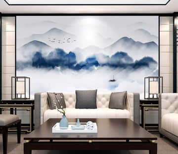 3D Foggy Forest WC80 Wall Murals Wallpaper AJ Wallpaper 2 