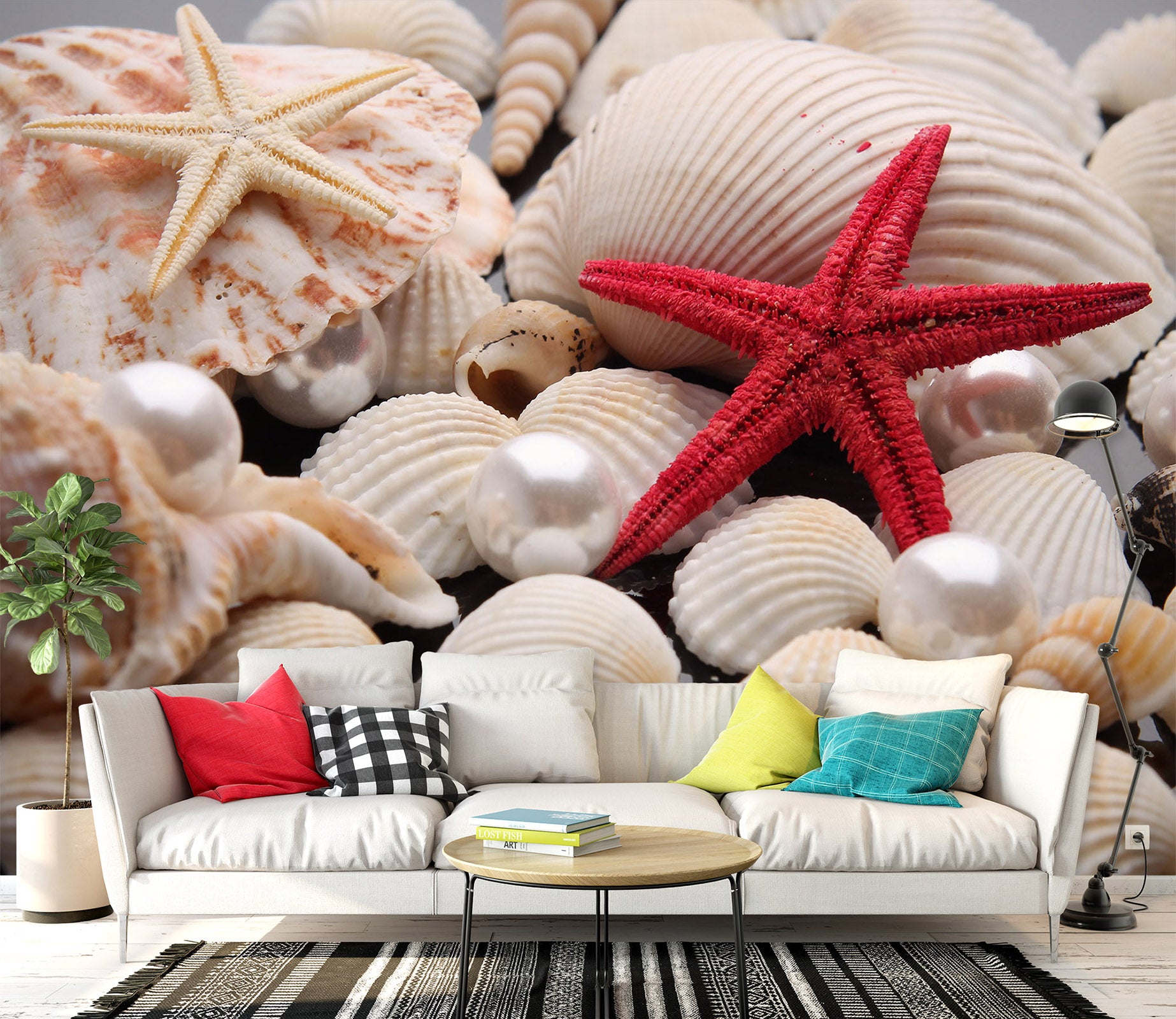 3D Shell Starfish 1476 Wall Murals