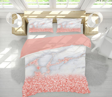3D Pink Petals 023 Uta Naumann Bedding Bed Pillowcases Quilt