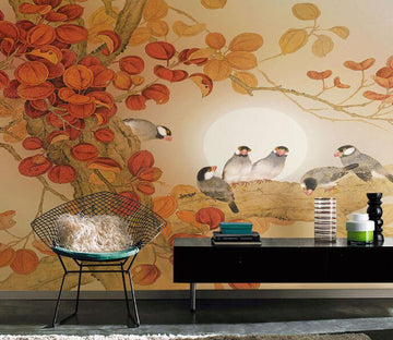 3D Hazy Autumn 890 Wall Murals