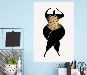 3D Strong Lady 130 Boris Draschoff Wall Sticker