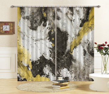 3D Black And White Turbulence 26 Curtains Drapes Curtains AJ Creativity Home 