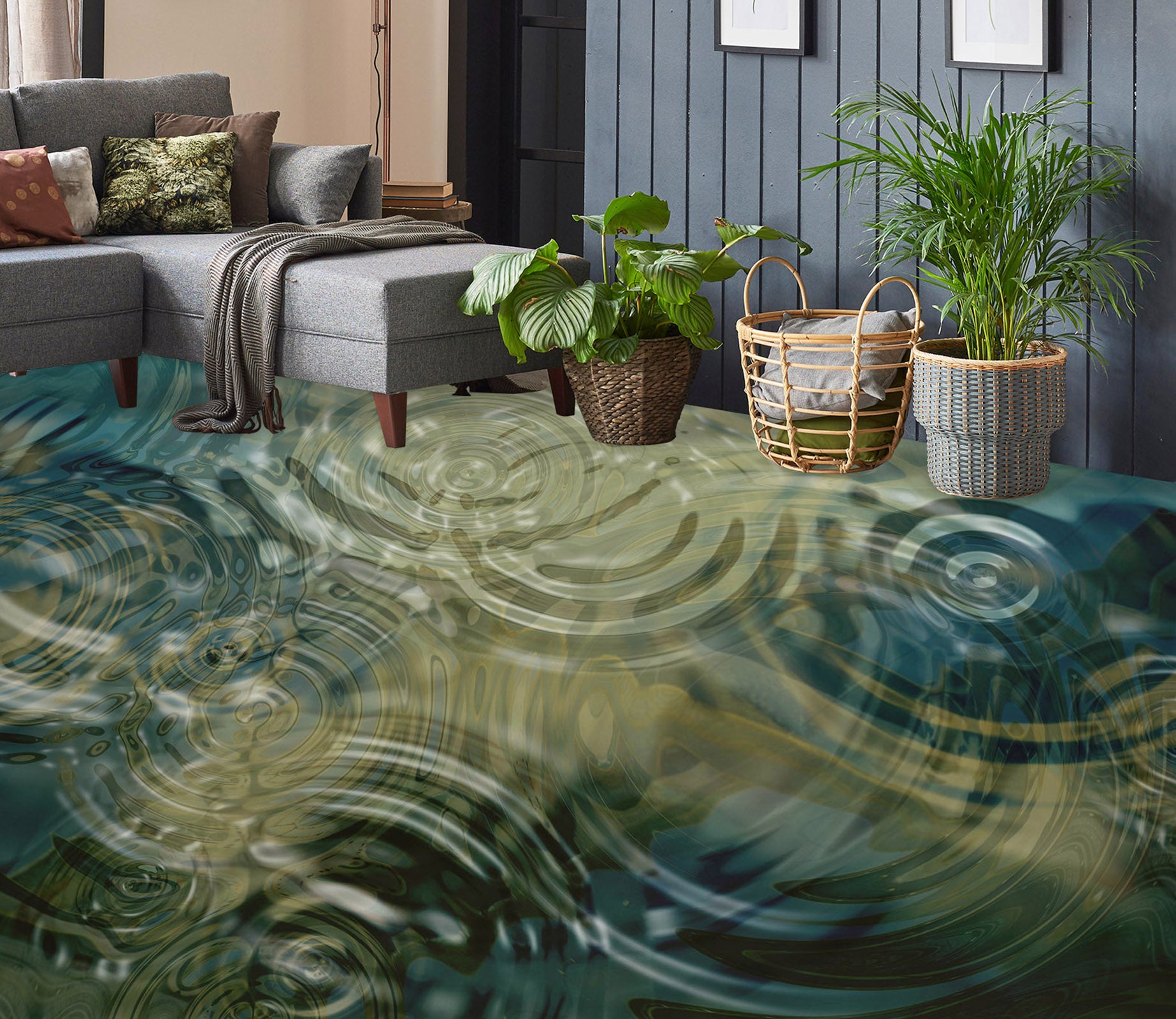 3D Ripple Art 316 Floor Mural  Wallpaper Murals Rug & Mat Print Epoxy waterproof bath floor