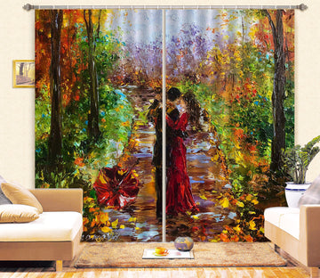 3D Oil Painting Couple 2387 Skromova Marina Curtain Curtains Drapes