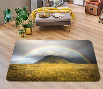 3D Prairie Rainbow 1105 Marco Carmassi Rug Non Slip Rug Mat