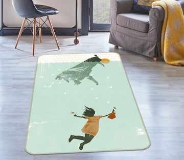 3D Underwater Swimming 1018 Showdeer Rug Non Slip Rug Mat