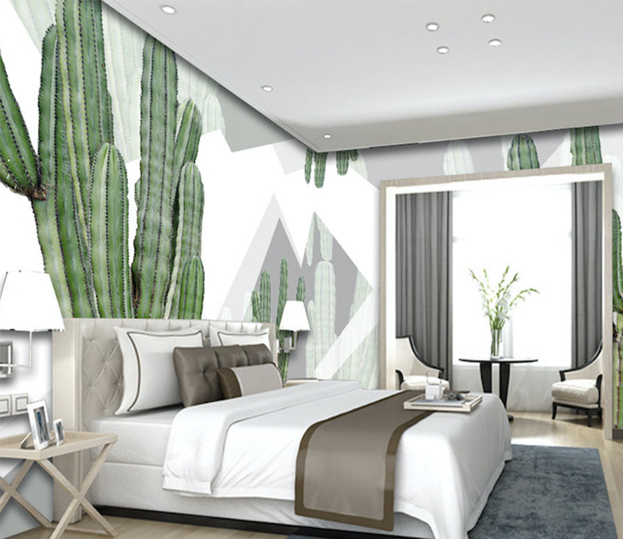 3D Tall Cactus WG255 Wall Murals
