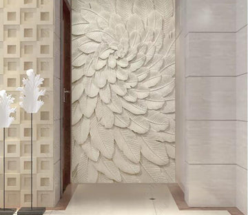 3D White Feather WG90 Wall Murals Wallpaper AJ Wallpaper 