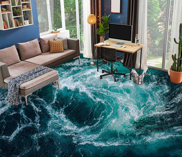 3D Churning Waves 214 Floor Mural  Wallpaper Murals Rug & Mat Print Epoxy waterproof bath floor