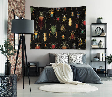 3D Colorful Insects 5302 Uta Naumann Tapestry Hanging Cloth Hang