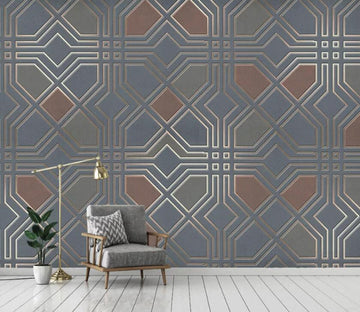 3D Colored Geometric Pattern WC69 Wall Murals Wallpaper AJ Wallpaper 2 