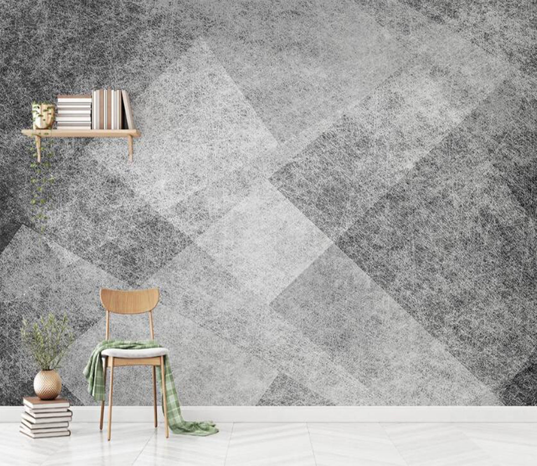 3D Grey Matte Texture 2007 Wall Murals