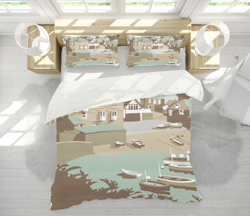 3D Port Isaac 2044 Steve Read Bedding Bed Pillowcases Quilt