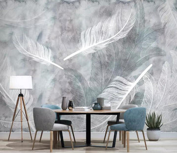 3D White Feather WG45 Wall Murals Wallpaper AJ Wallpaper 2 