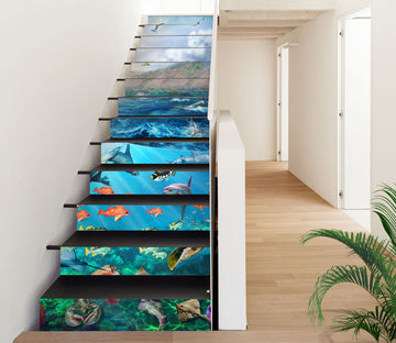 3D Ocean Fish 96181 Adrian Chesterman Stair Risers