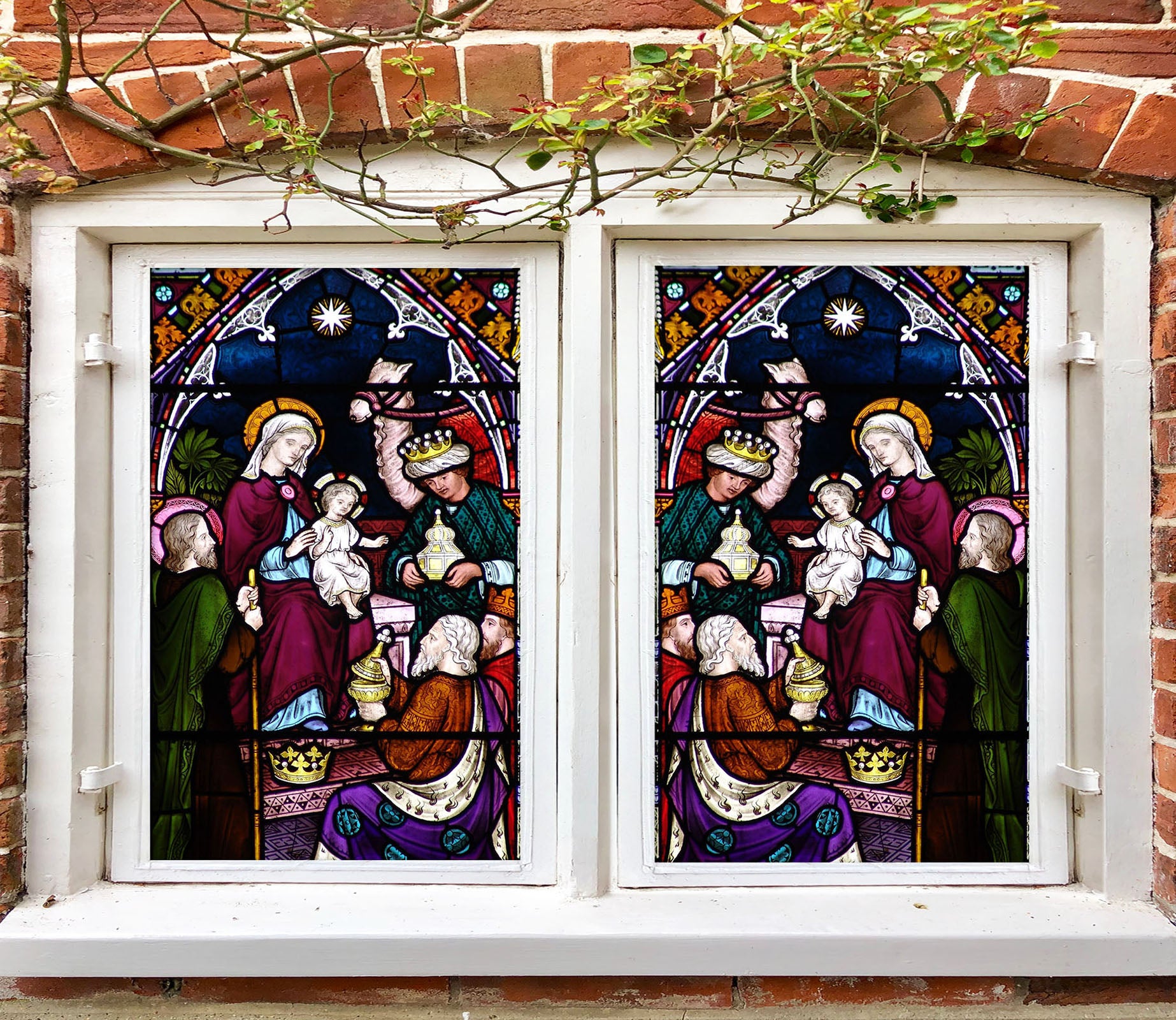 3D Royal Baby 112 Window Film Print Sticker Cling Stained Glass UV Block