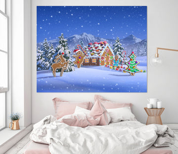 3D Christmas Deer 019 Jerry LoFaro Wall Sticker