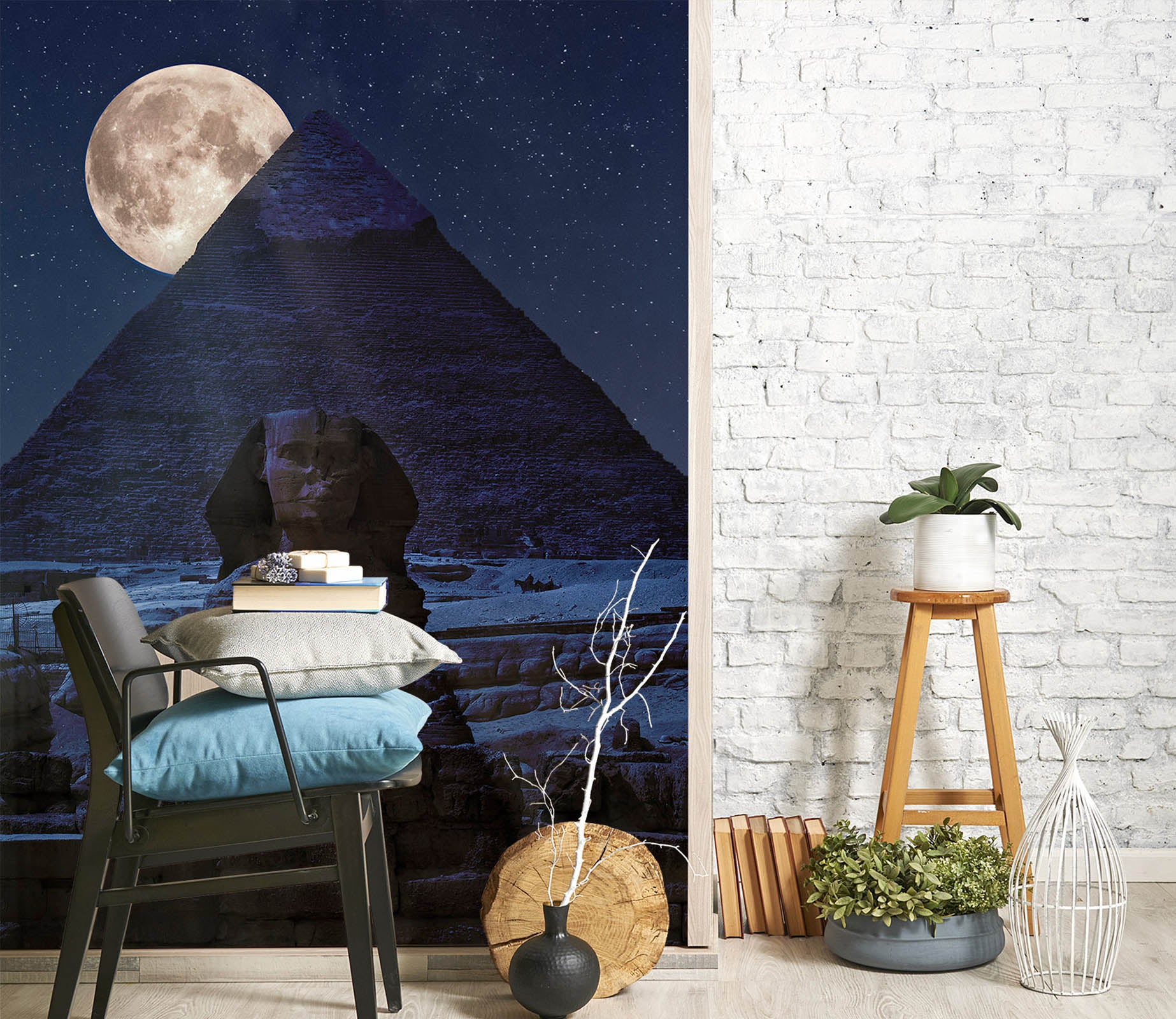 3D Moon Valley 1458 Marco Carmassi Wall Mural Wall Murals