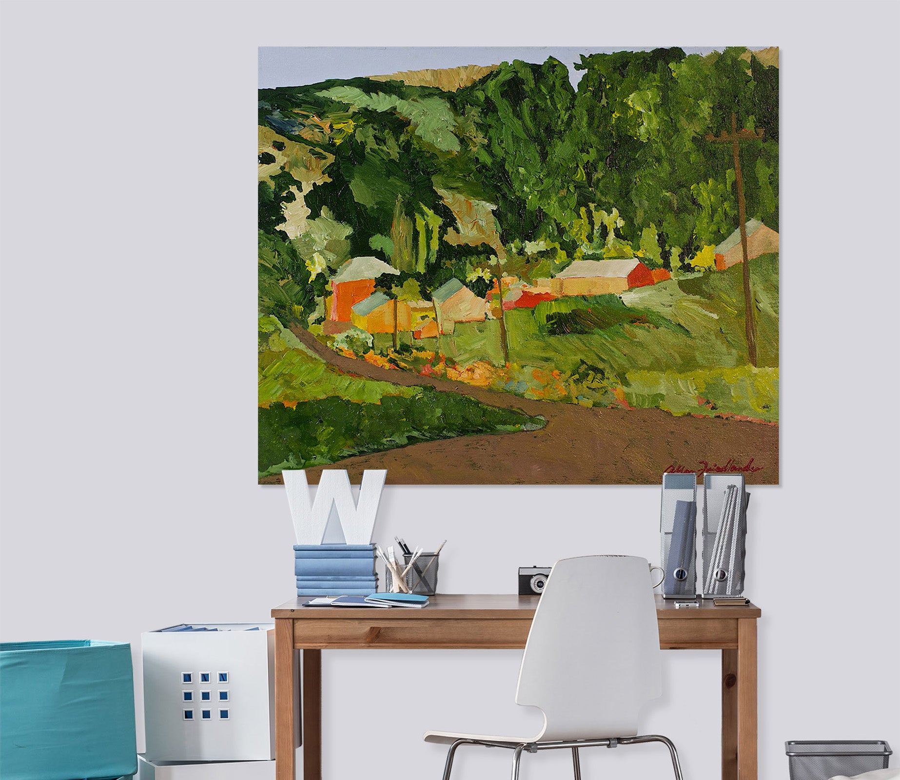 3D Green Village 181 Allan P. Friedlander Wall Sticker