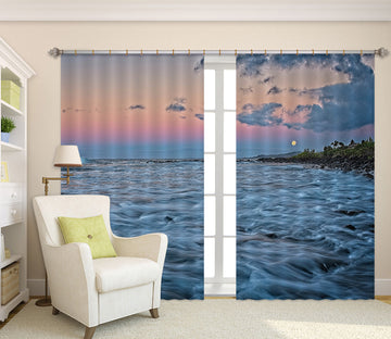 3D Sea Waves 62147 Kathy Barefield Curtain Curtains Drapes