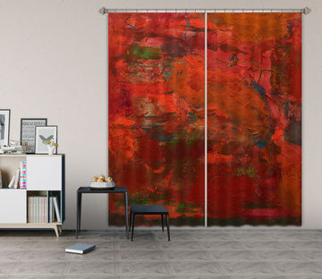 3D Red Ocean 108 Allan P. Friedlander Curtain Curtains Drapes