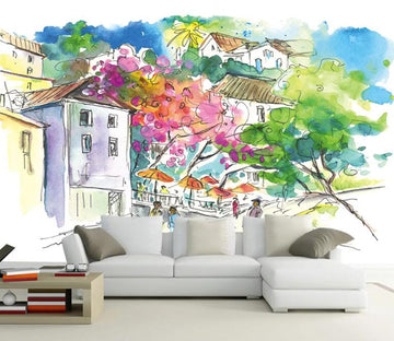 3D Colored Town WC48 Wall Murals Wallpaper AJ Wallpaper 2 