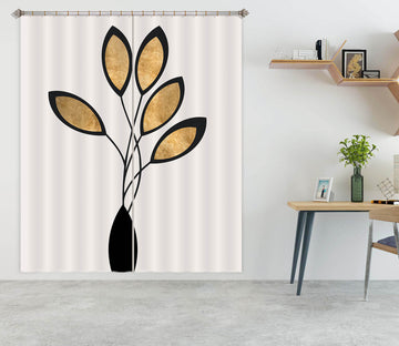 3D Leaves Growing 1024 Boris Draschoff Curtain Curtains Drapes