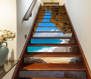 3D Sunny Seaside 427 Stair Risers