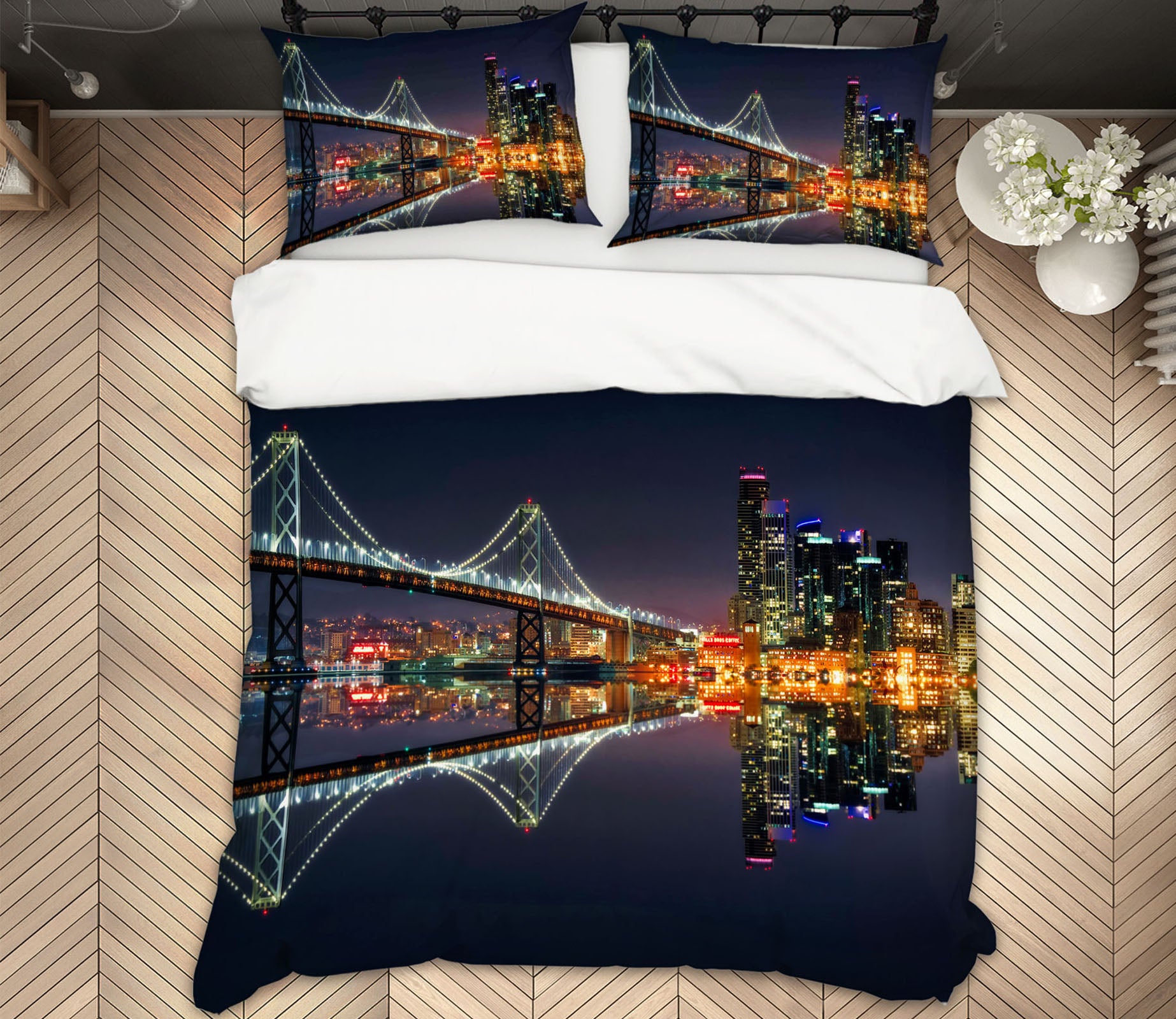 3D Canal Lights 2111 Marco Carmassi Bedding Bed Pillowcases Quilt